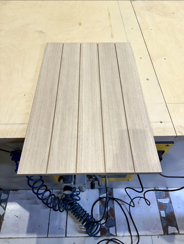 CNC grooved panel