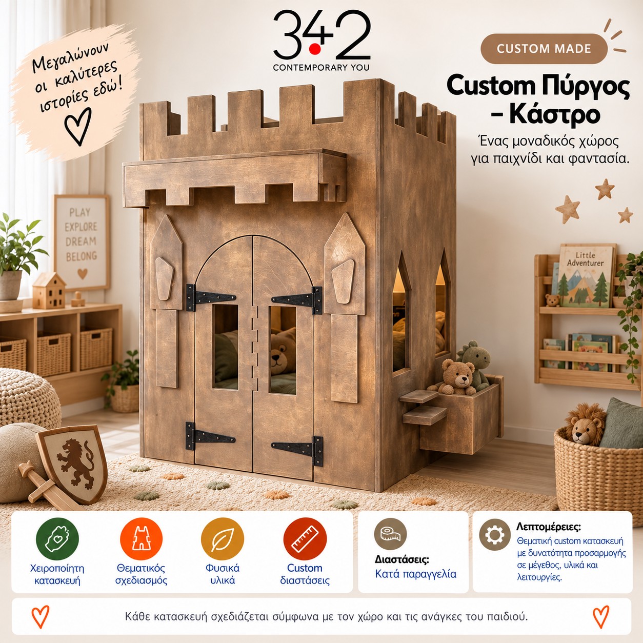 Custom Kids Castle presentation