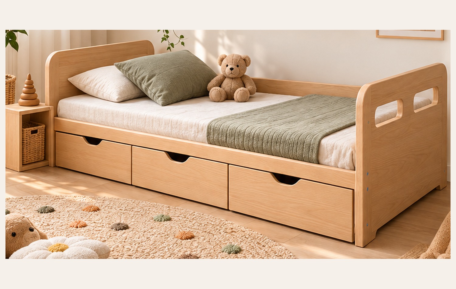 Bed with Drawers