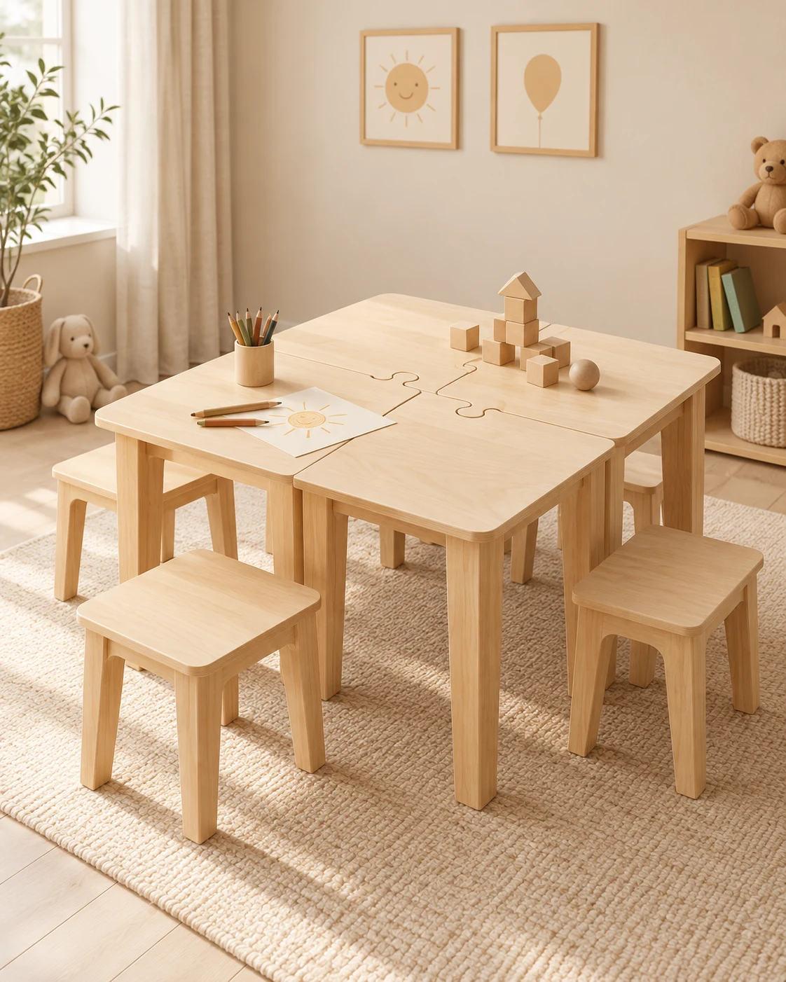 Modular Puzzle Kids Table