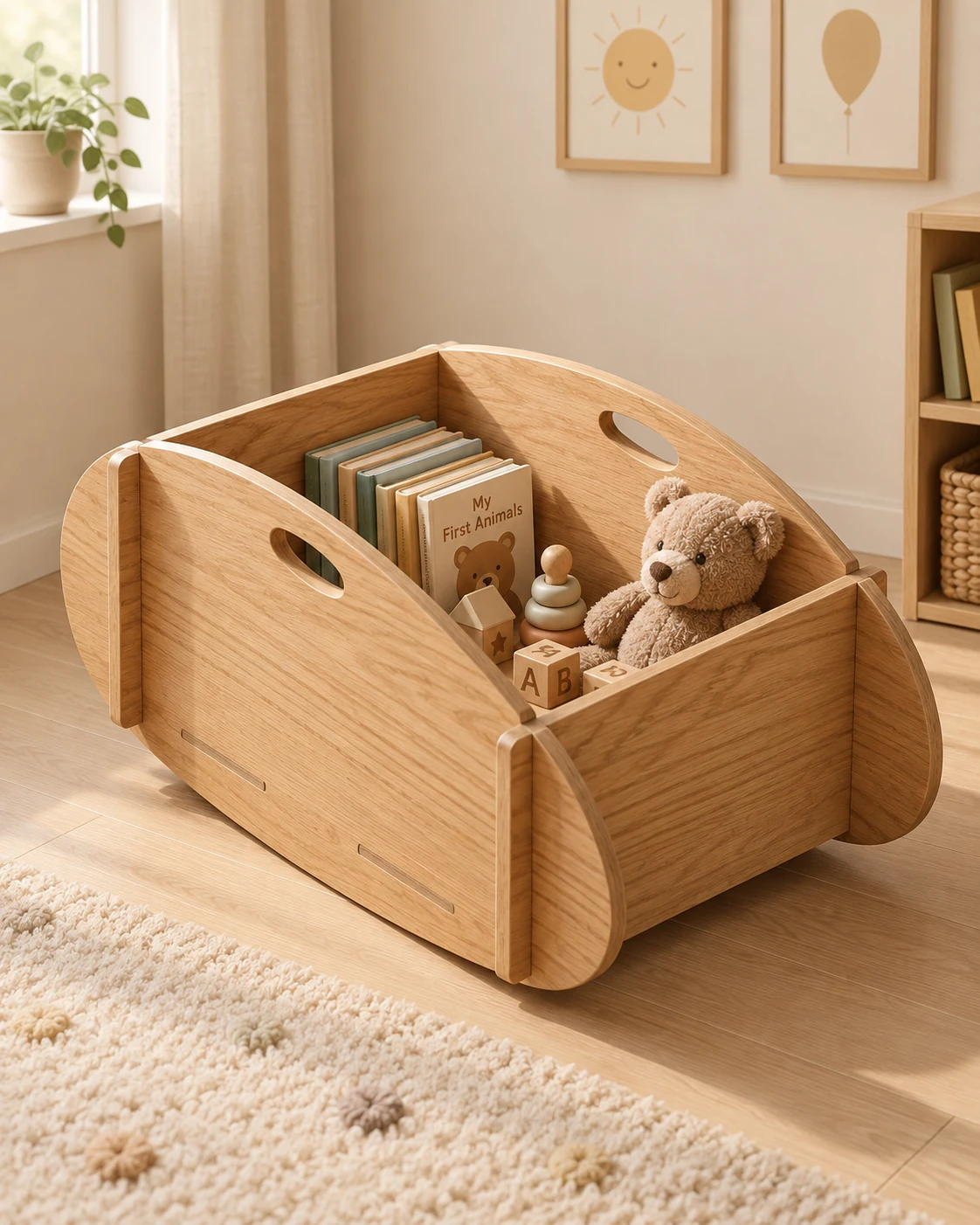 Rocking Toy Storage Box