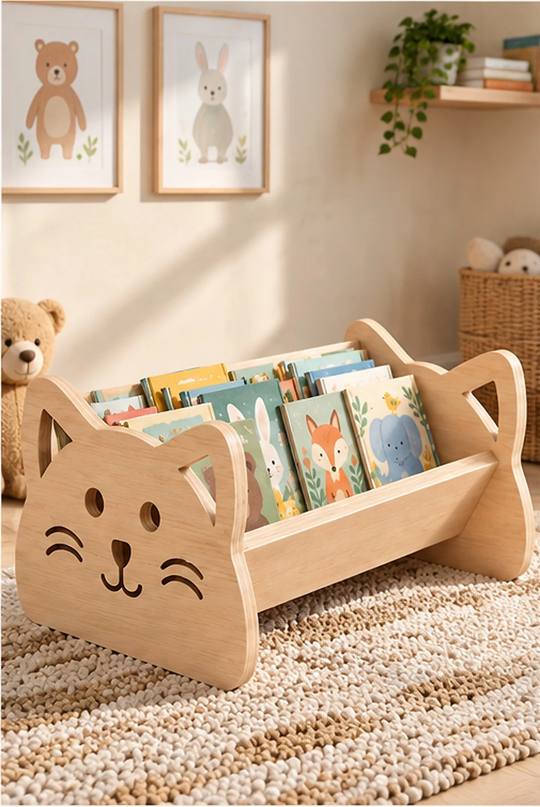 Cat Front-Facing Book Box