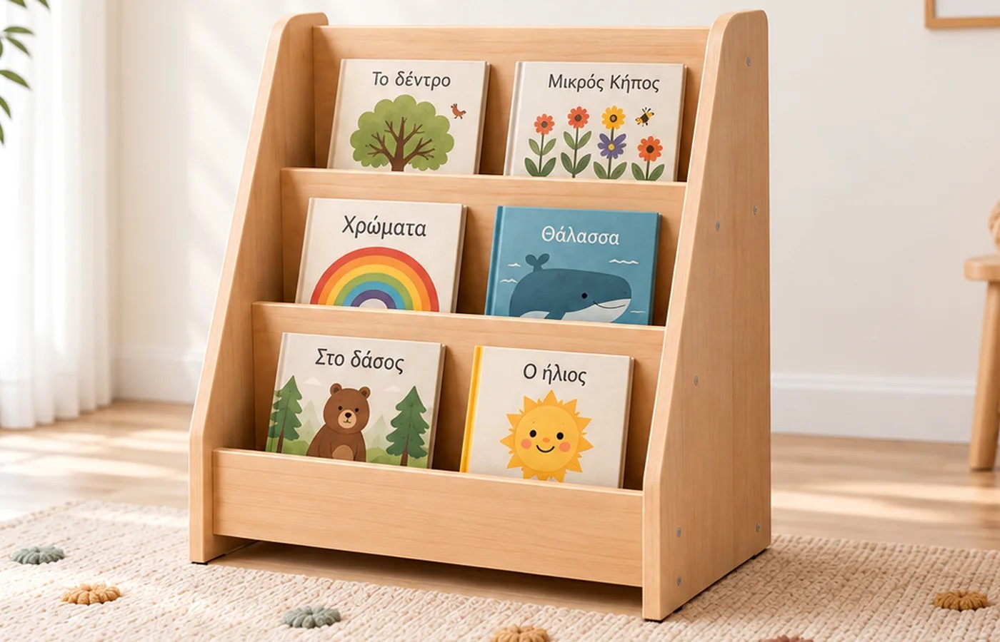 Montessori Front-Facing Bookcase