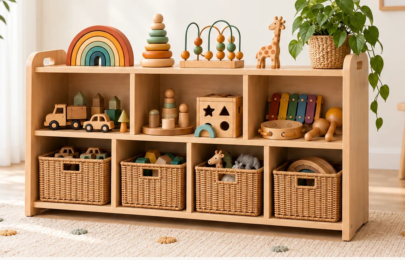 Montessori Low Shelf
