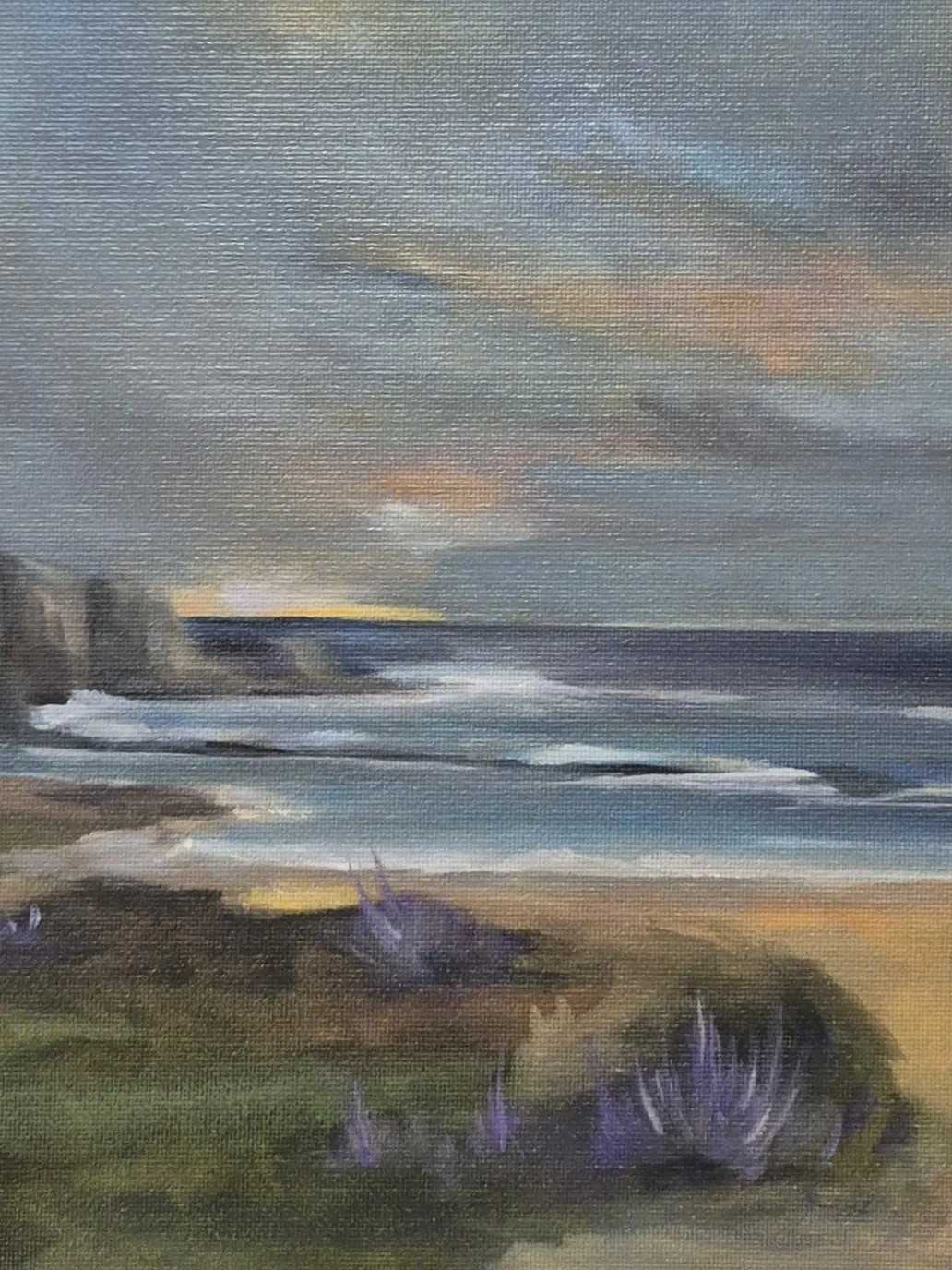 Plein air landscape painting by Eleni Simatou