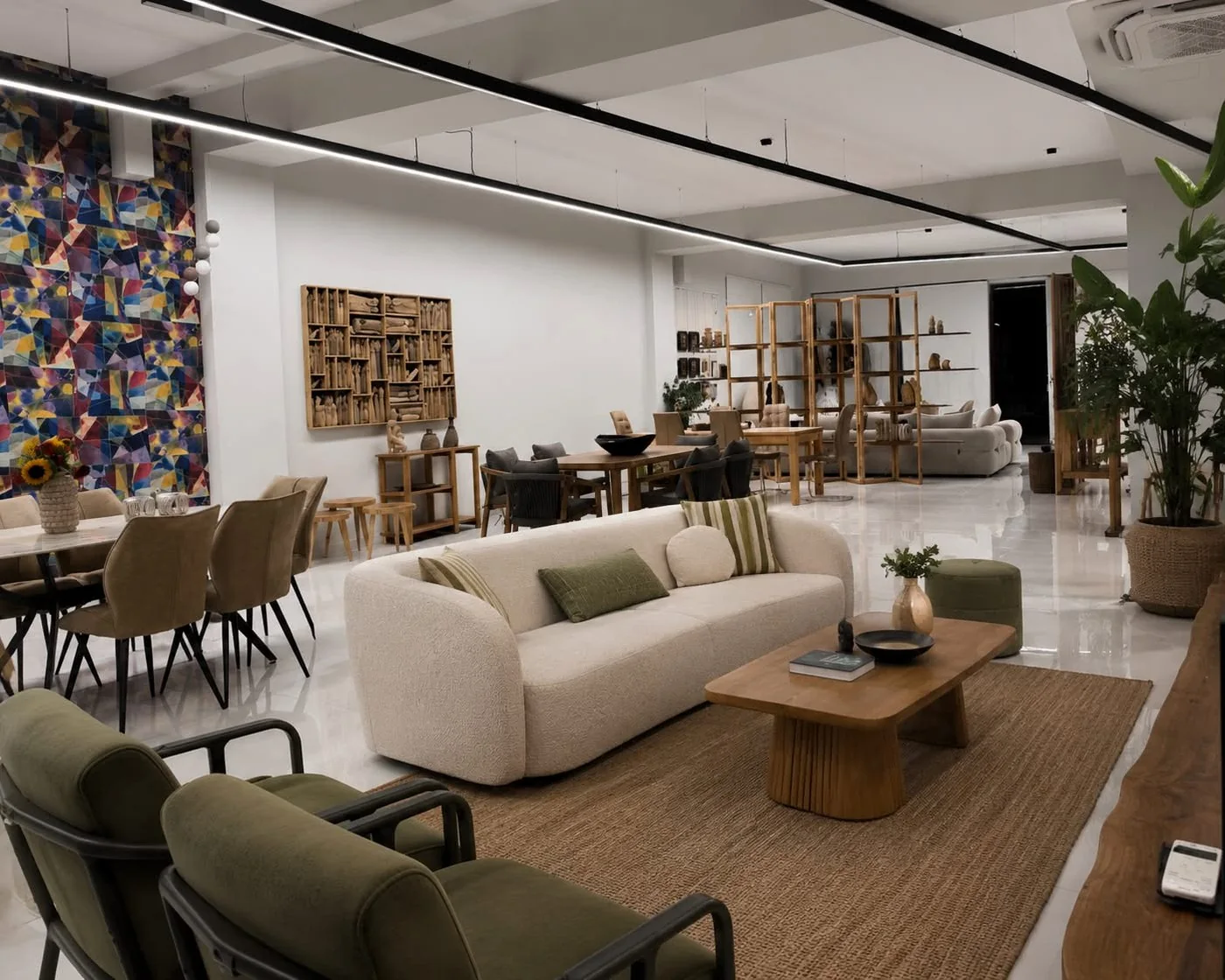 Inside Gallery furniture and interior exhibition space