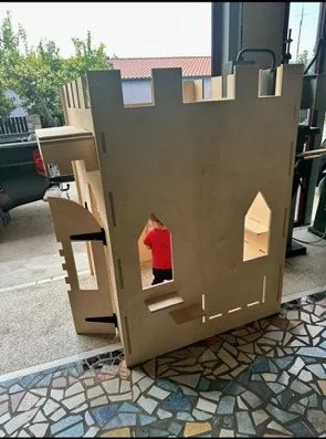 Kids castle making and testing photo 4